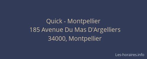 Quick - Montpellier