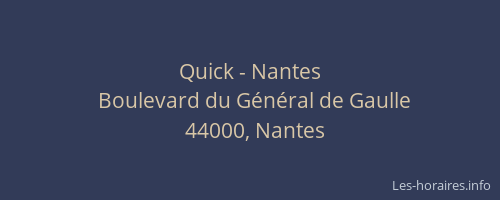 Quick - Nantes