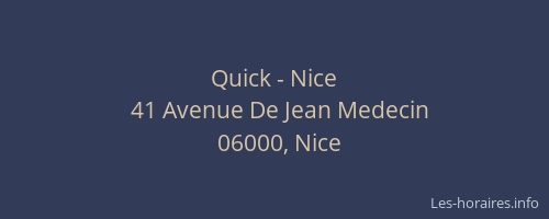 Quick - Nice