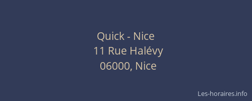 Quick - Nice