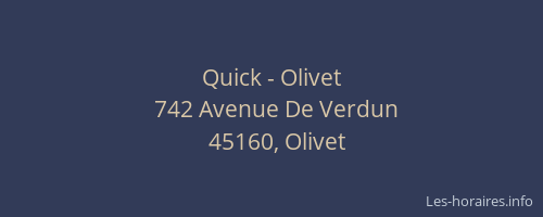 Quick - Olivet
