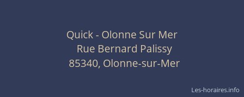 Quick - Olonne Sur Mer