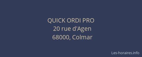 QUICK ORDI PRO