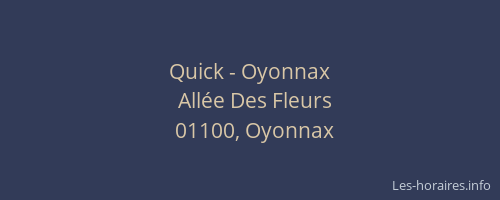 Quick - Oyonnax