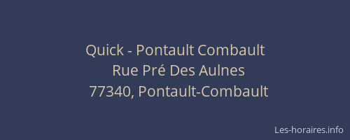 Quick - Pontault Combault