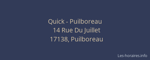 Quick - Puilboreau
