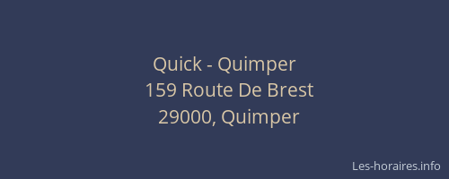 Quick - Quimper