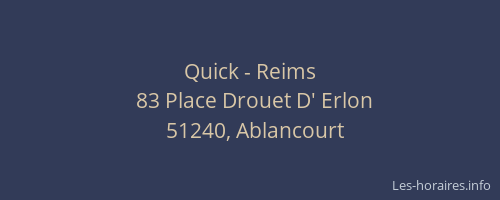Quick - Reims
