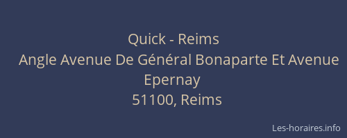 Quick - Reims