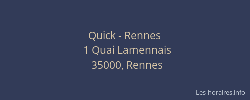 Quick - Rennes