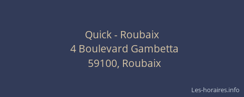 Quick - Roubaix