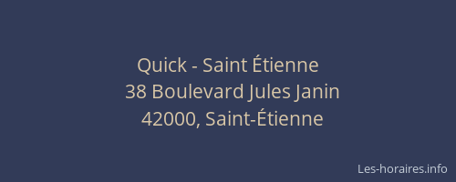 Quick - Saint Étienne