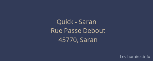 Quick - Saran
