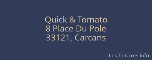 Quick & Tomato