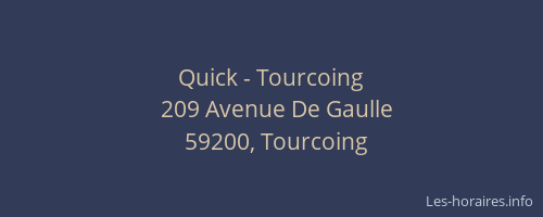 Quick - Tourcoing
