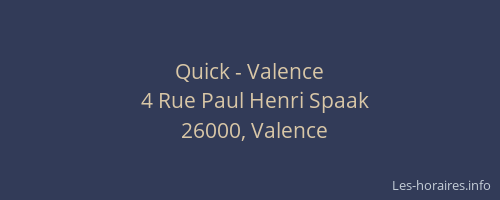 Quick - Valence