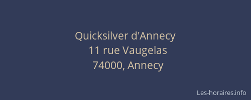 Quicksilver d'Annecy