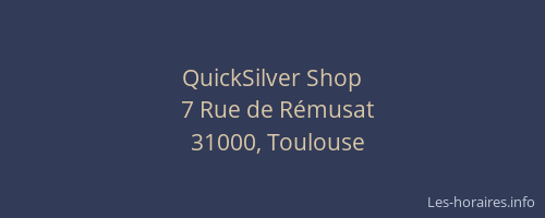 QuickSilver Shop