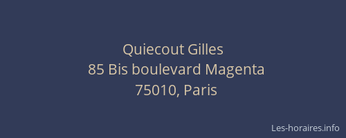 Quiecout Gilles