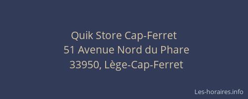 Quik Store Cap-Ferret