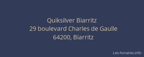 Quiksilver Biarritz