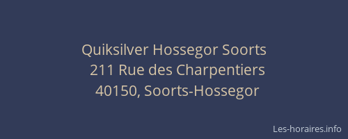 Quiksilver Hossegor Soorts