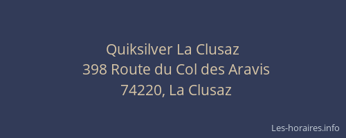 Quiksilver La Clusaz