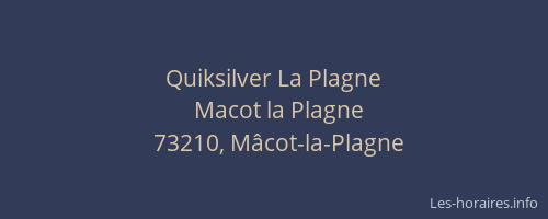 Quiksilver La Plagne