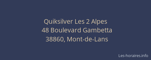 Quiksilver Les 2 Alpes