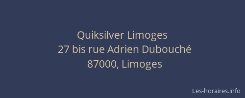 Quiksilver Limoges