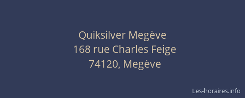 Quiksilver Meg&egrave;ve