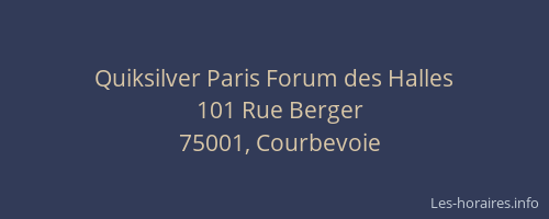 Quiksilver Paris Forum des Halles