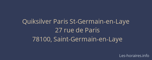 Quiksilver Paris St-Germain-en-Laye