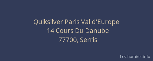 Quiksilver Paris Val d'Europe