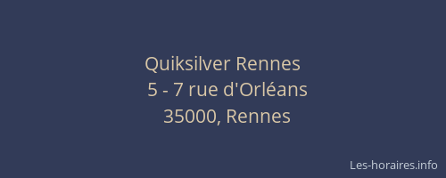 Quiksilver Rennes