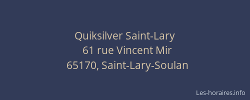 Quiksilver Saint-Lary