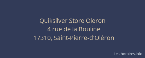 Quiksilver Store Oleron