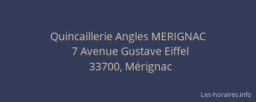 Quincaillerie Angles MERIGNAC