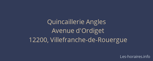 Quincaillerie Angles