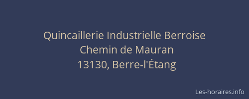 Quincaillerie Industrielle Berroise