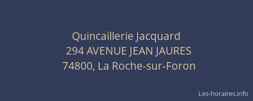 Quincaillerie Jacquard