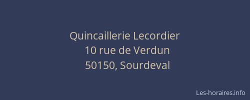 Quincaillerie Lecordier