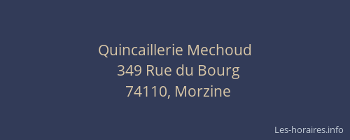 Quincaillerie Mechoud