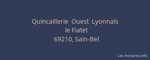 Quincaillerie  Ouest  Lyonnais