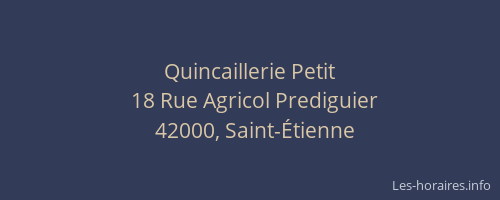 Quincaillerie Petit