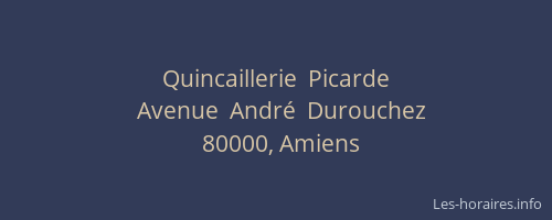Quincaillerie  Picarde