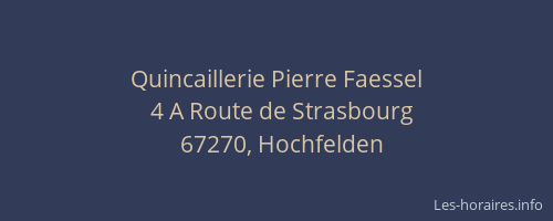 Quincaillerie Pierre Faessel
