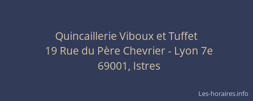 Quincaillerie Viboux et Tuffet