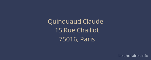 Quinquaud Claude