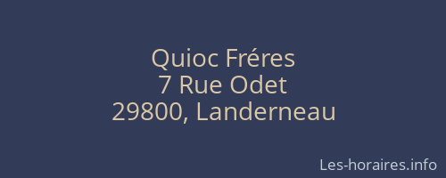 Quioc Fréres